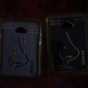Nose Ring Sets Sterling Silver NWT